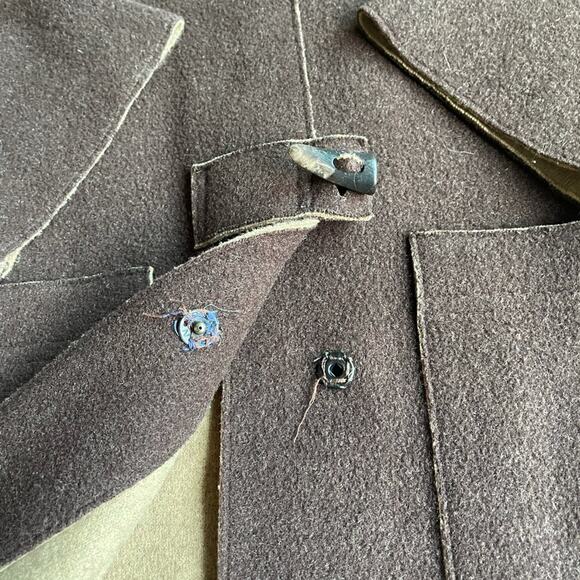 RALPH LAUREN Brown Wool Jacket Petite Large - Picture 9 of 10